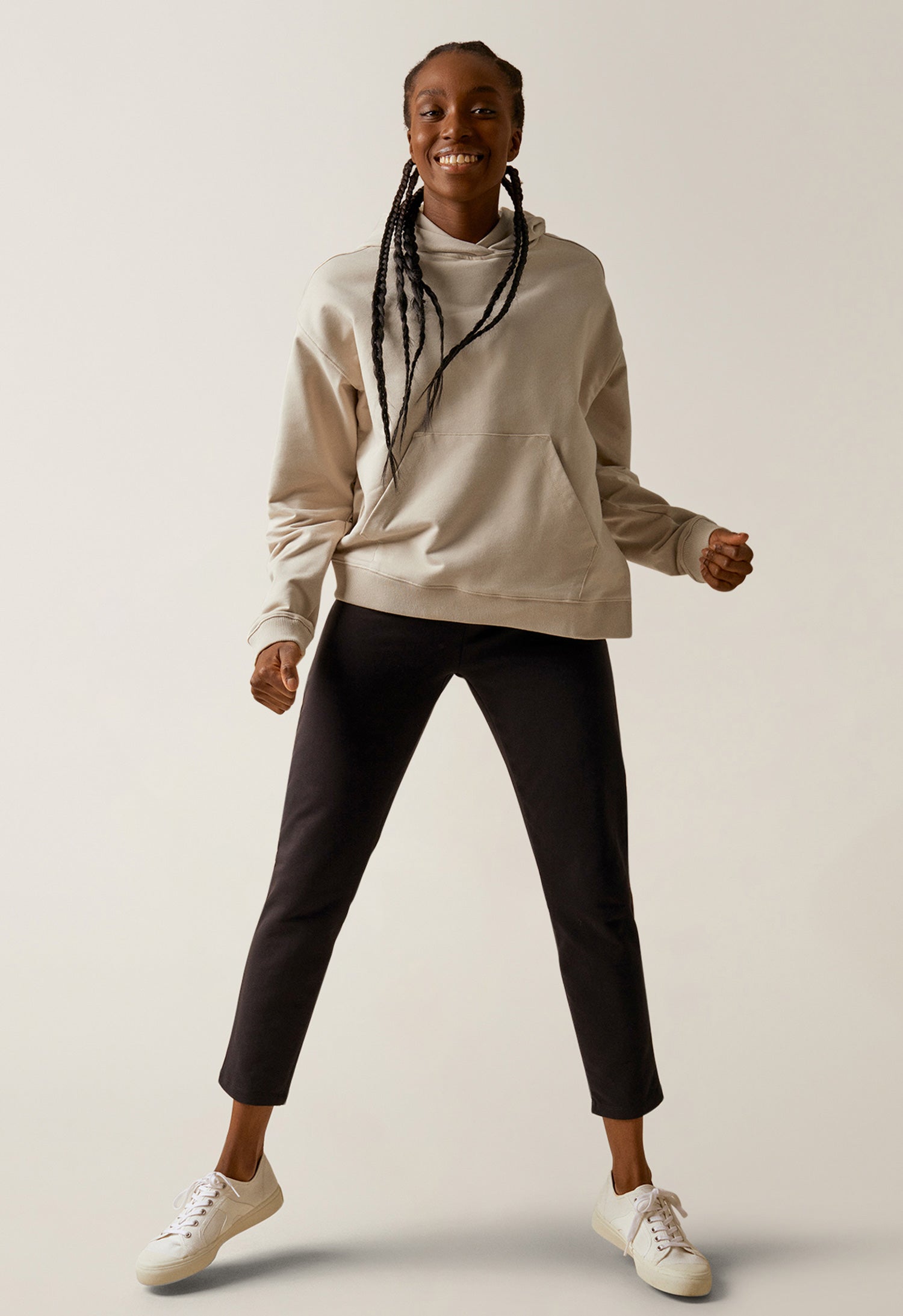 Umstands Hoodie mit Stillfunktion - Light Beige