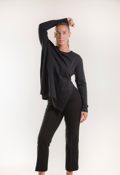 Umstandsshirt longarm - Schwarz