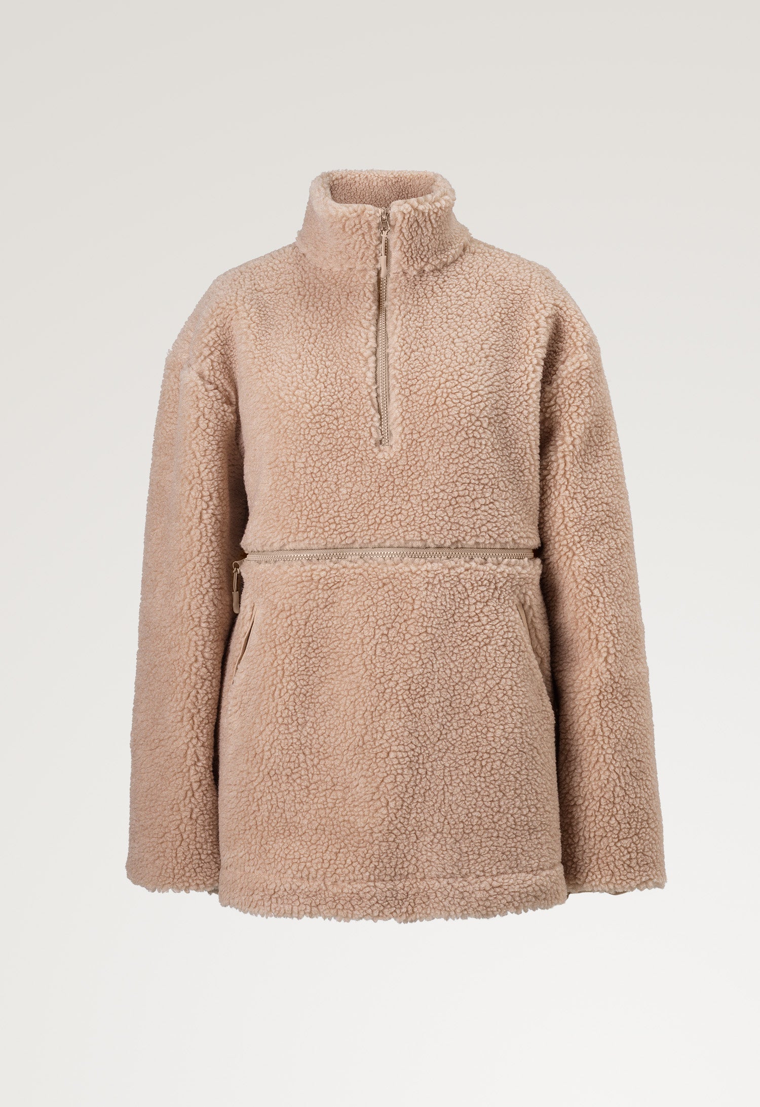 Pile Fleecepullover - Beige