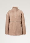 Pile Fleecepullover - Beige
