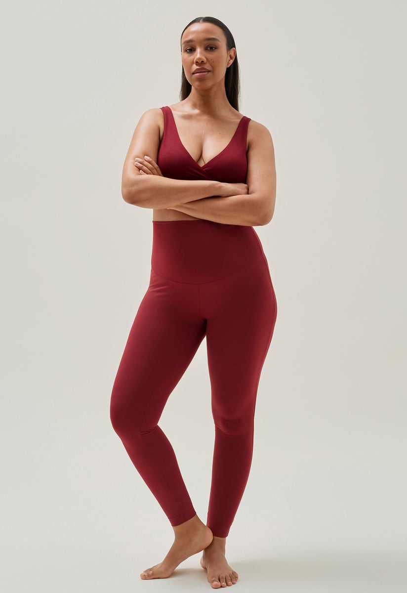 Umstandsleggings Yoga - Rot