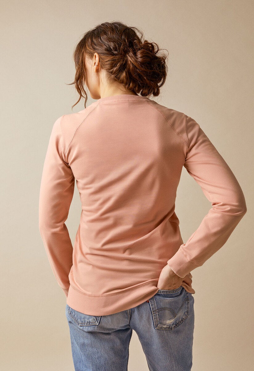 Still Sweatshirt mit Fleece - Papaya