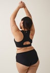 Periodenunterwäsche - Hipster Seamless - Saugstärke Lightest - Schwarz