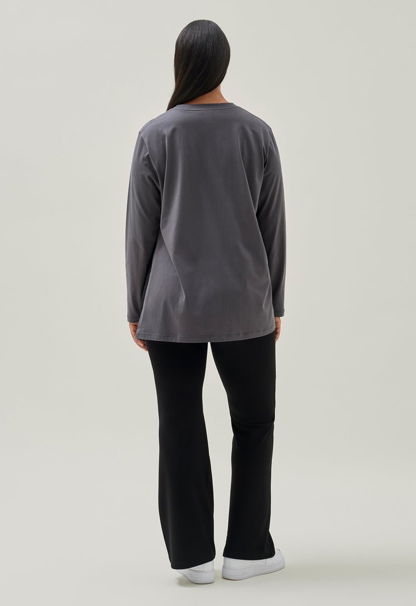 Umstandsshirt longarm - Grau