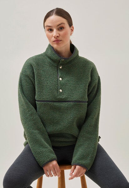 Wollflor-Pullover 90er - Grün