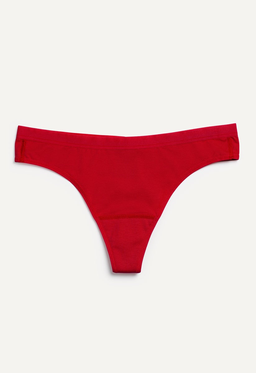Periodenunterwäsche - Tanga - Saugstärke Lightest - Rot