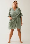 Boho Umstands-Minikleid - Green Tea