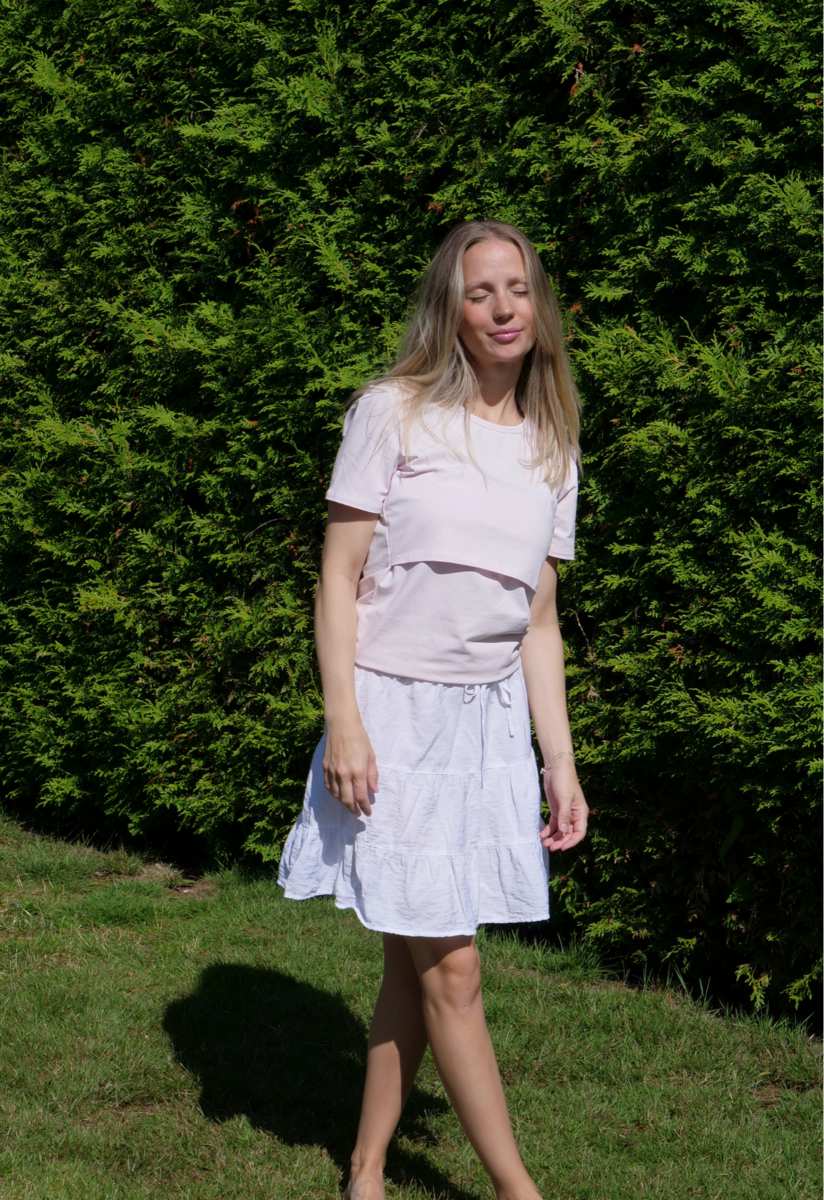 Still-T-Shirt Essential - Pastellrosa - VORBESTELLUNG - vorläufige Lieferung v29