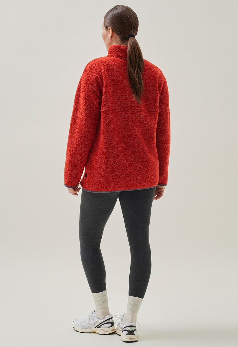 Wollflor-Pullover - Orange