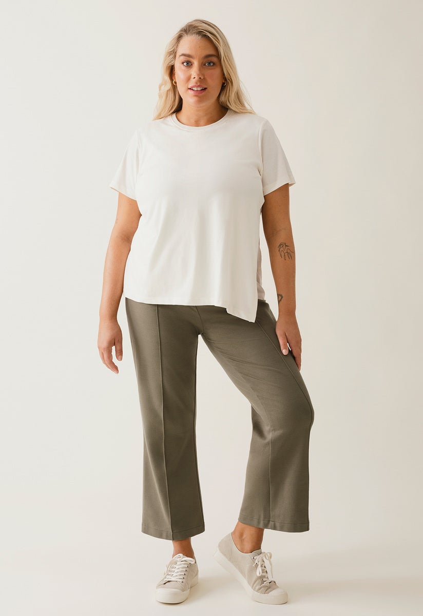 Business Umstandshose - Green khaki