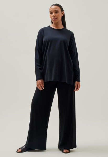 Umstandsshirt longarm - Schwarz