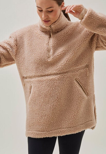 Pile Fleecepullover - Beige