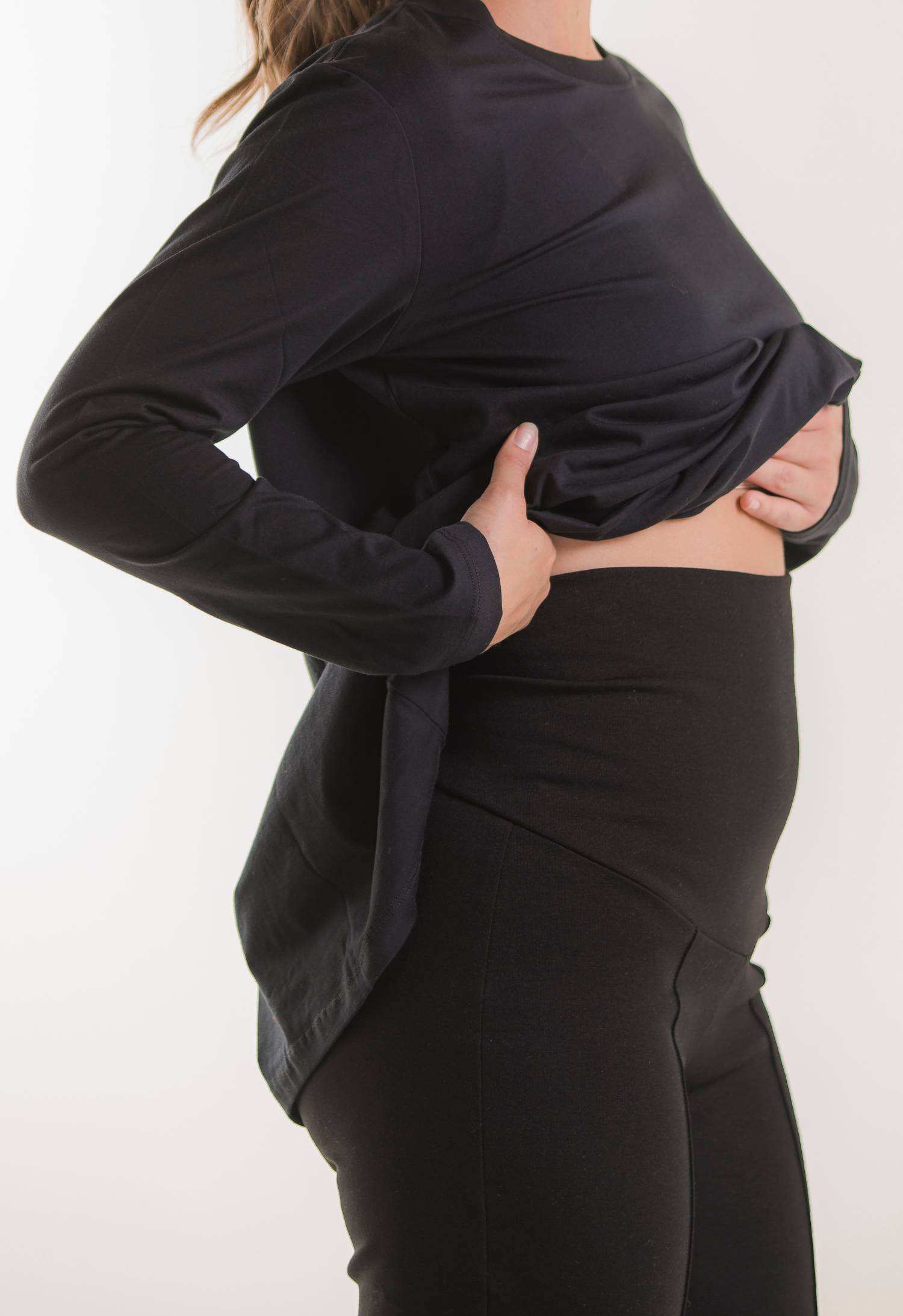 Business Umstandshose - Schwarz