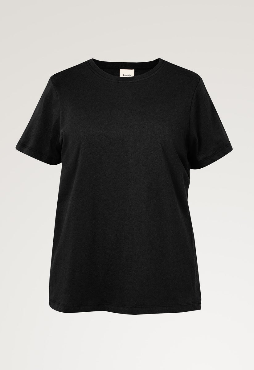 Umstands-T-Shirt mit Stillfunktion - Schwarz