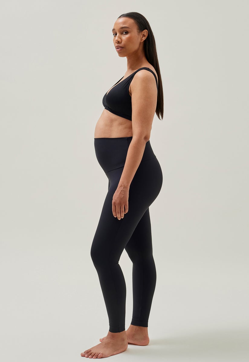 Umstandsleggings Yoga - Schwarz