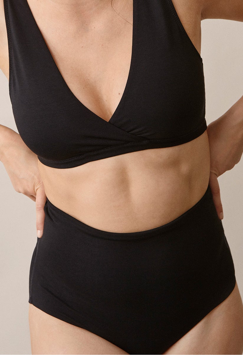 Postpartum-Slips high waist - Schwarz