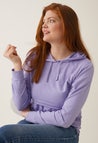 Still Hoodie mit Fleece - Lila