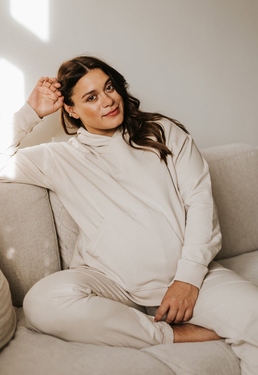 Umstands Hoodie mit Stillfunktion - Light Beige