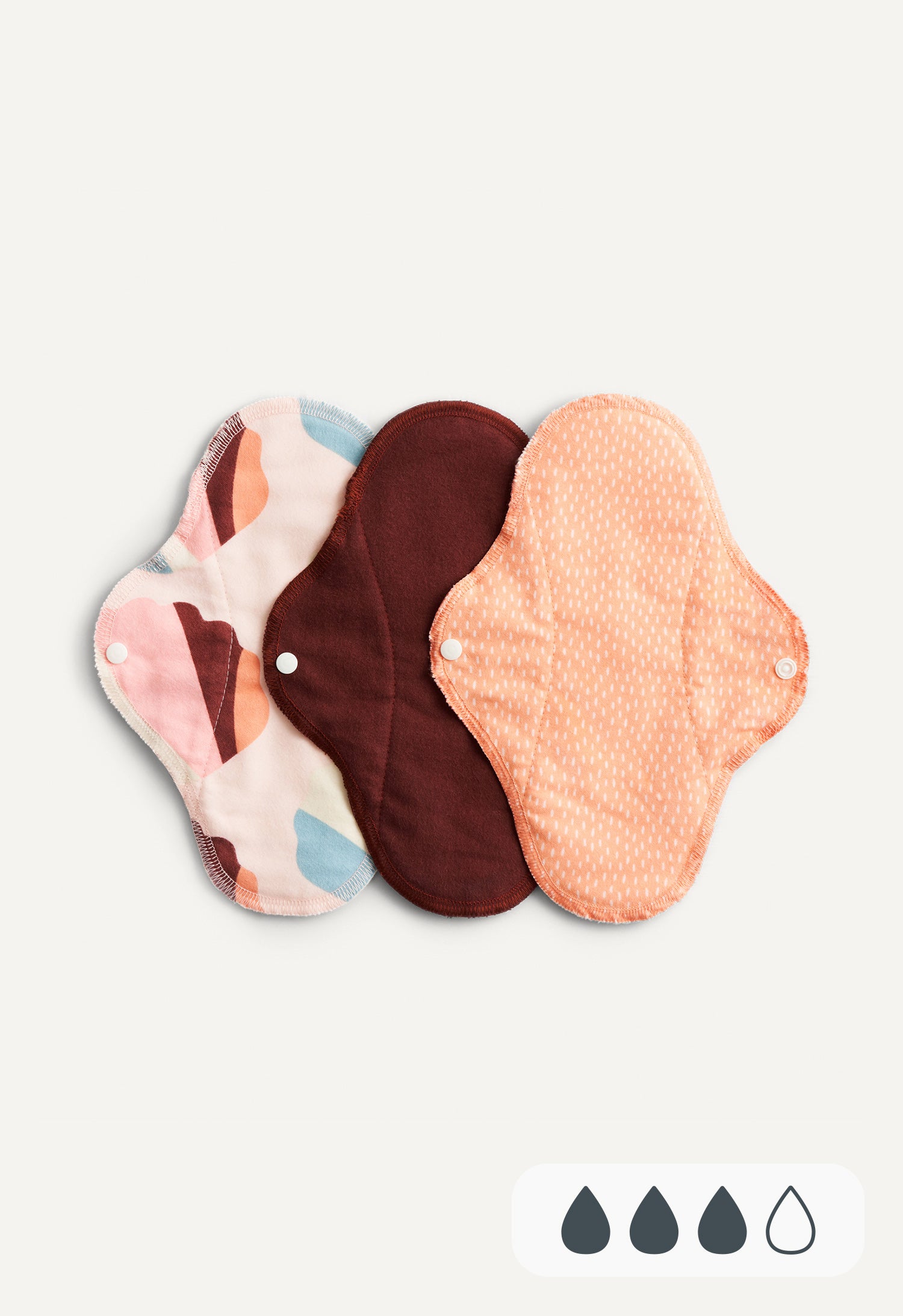 Stoffbinden - Tag - Orangenes Muster