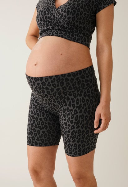 OONO Radhose - Leoprint - grau/schwarz 
