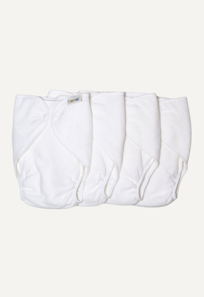 Terry Diapers - One Size - 4 pack