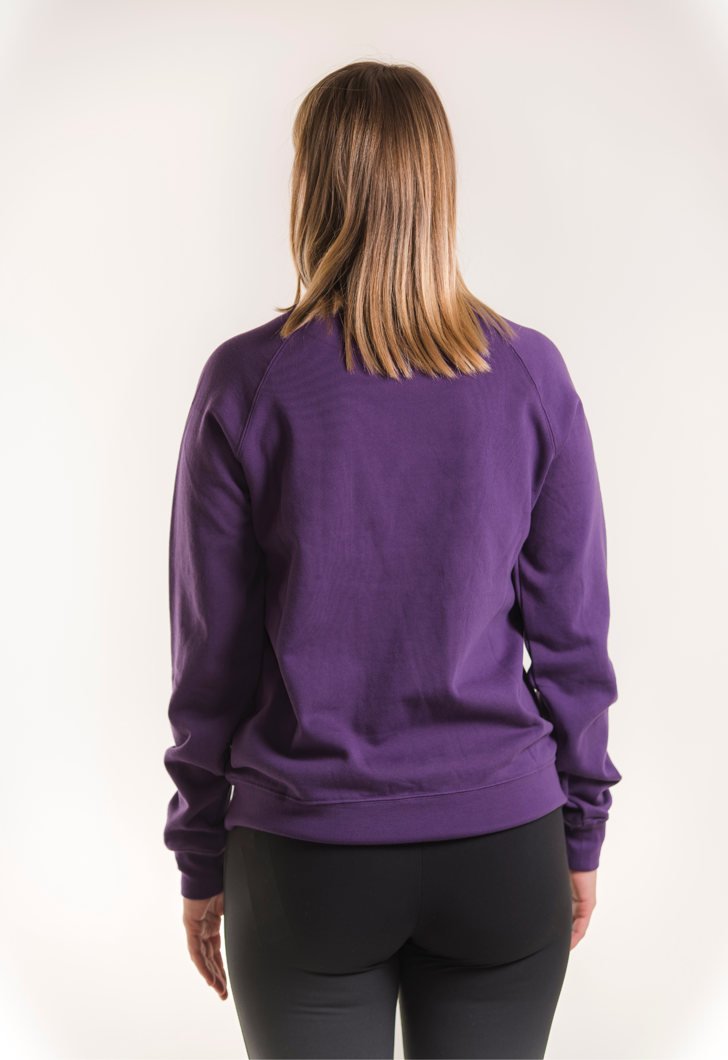 Still-Sweatshirt mit Fleecefutter - Lila