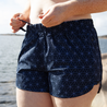 Badeshorts - Navy Petal