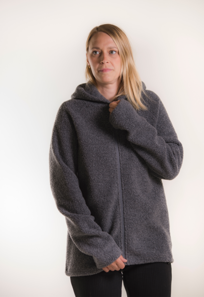 Fleecepullover für Babytrage - Grau - S/M