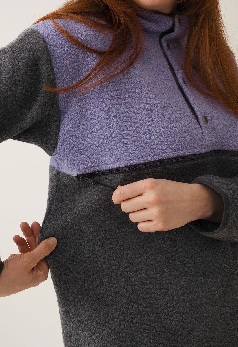 Wollflor-Pullover 90er - Lila