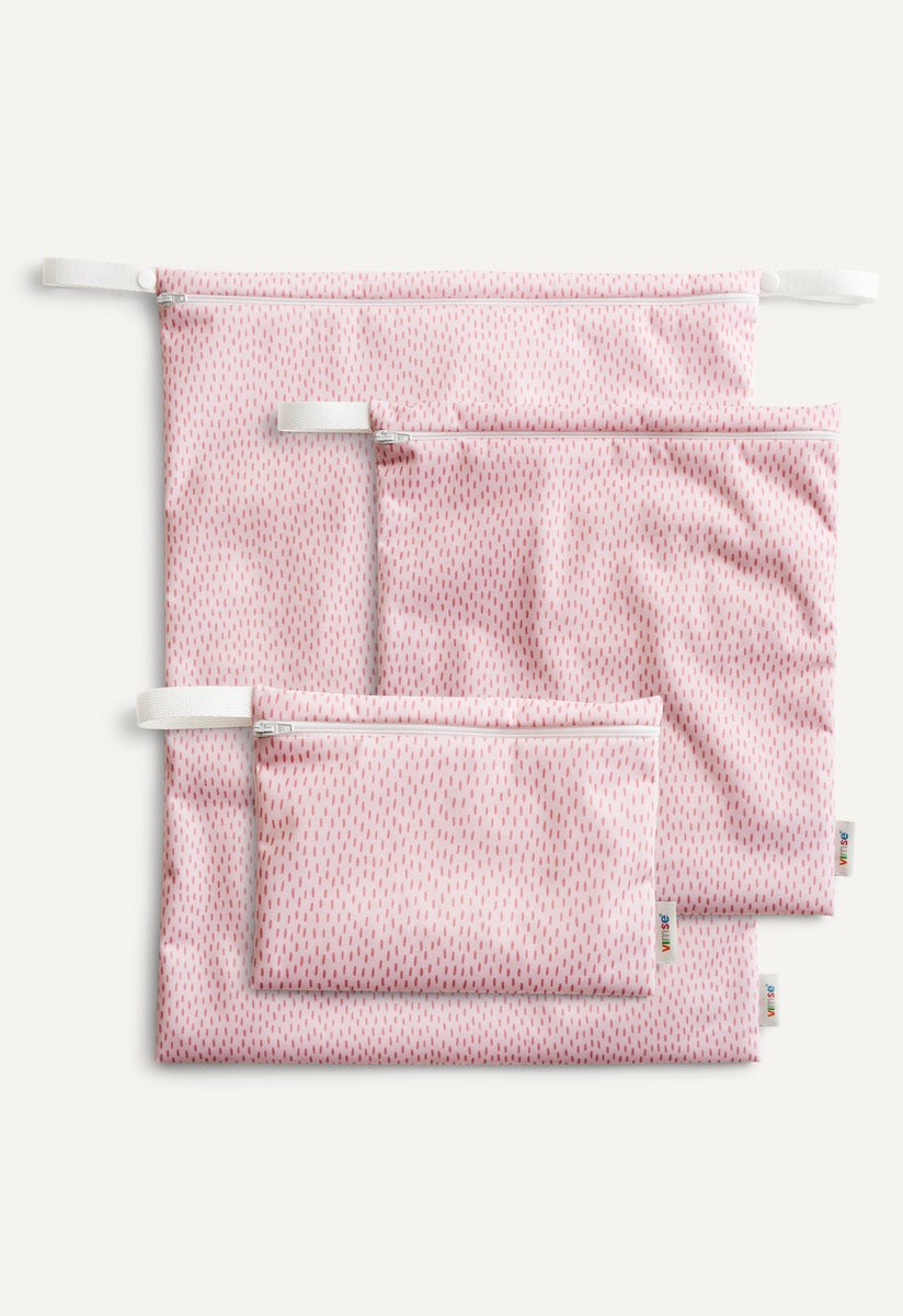 Aufbewahrungstasche - Rosa Muster