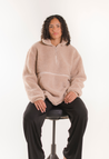 Pile Fleecepullover - Beige
