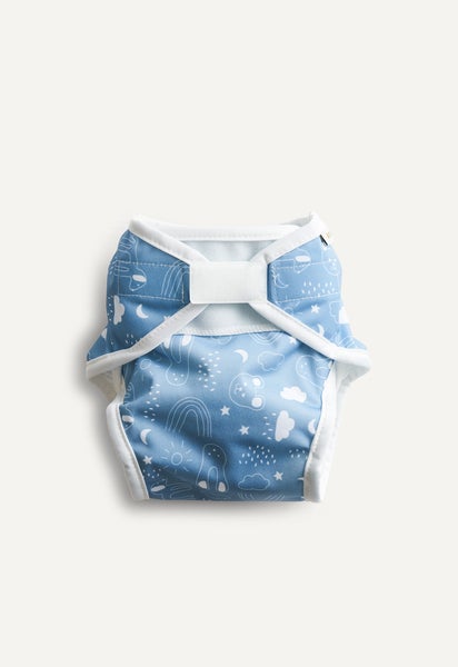 Überhosen für Frottee Stoffwindel - Blau Teddy