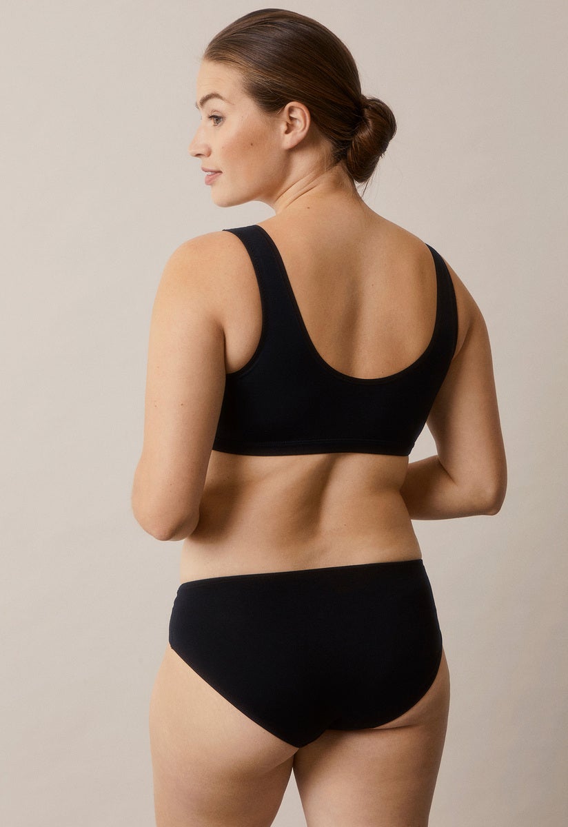 Umstandsslips low waist - Schwarz