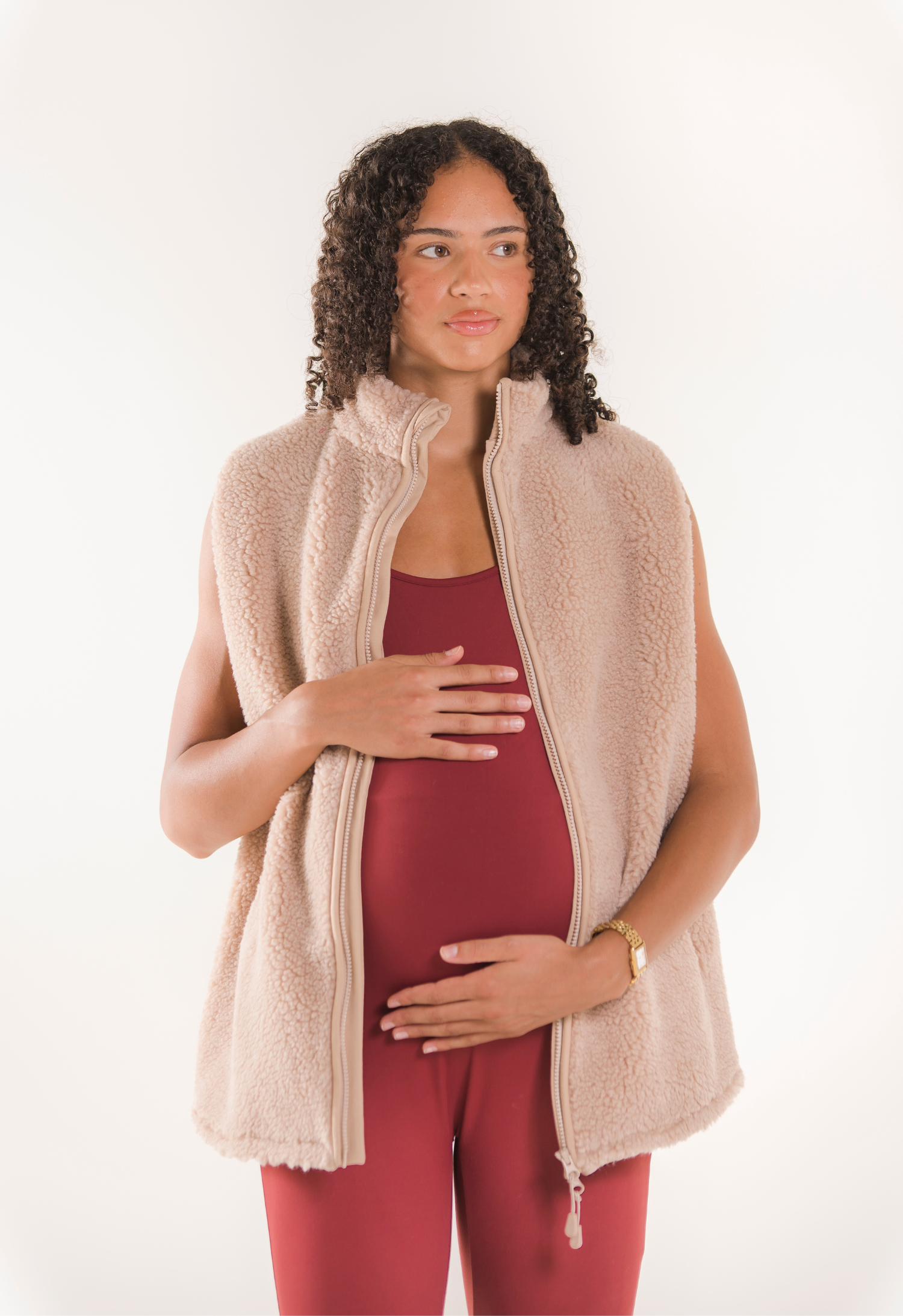 Pile Fleecewesten - Beige