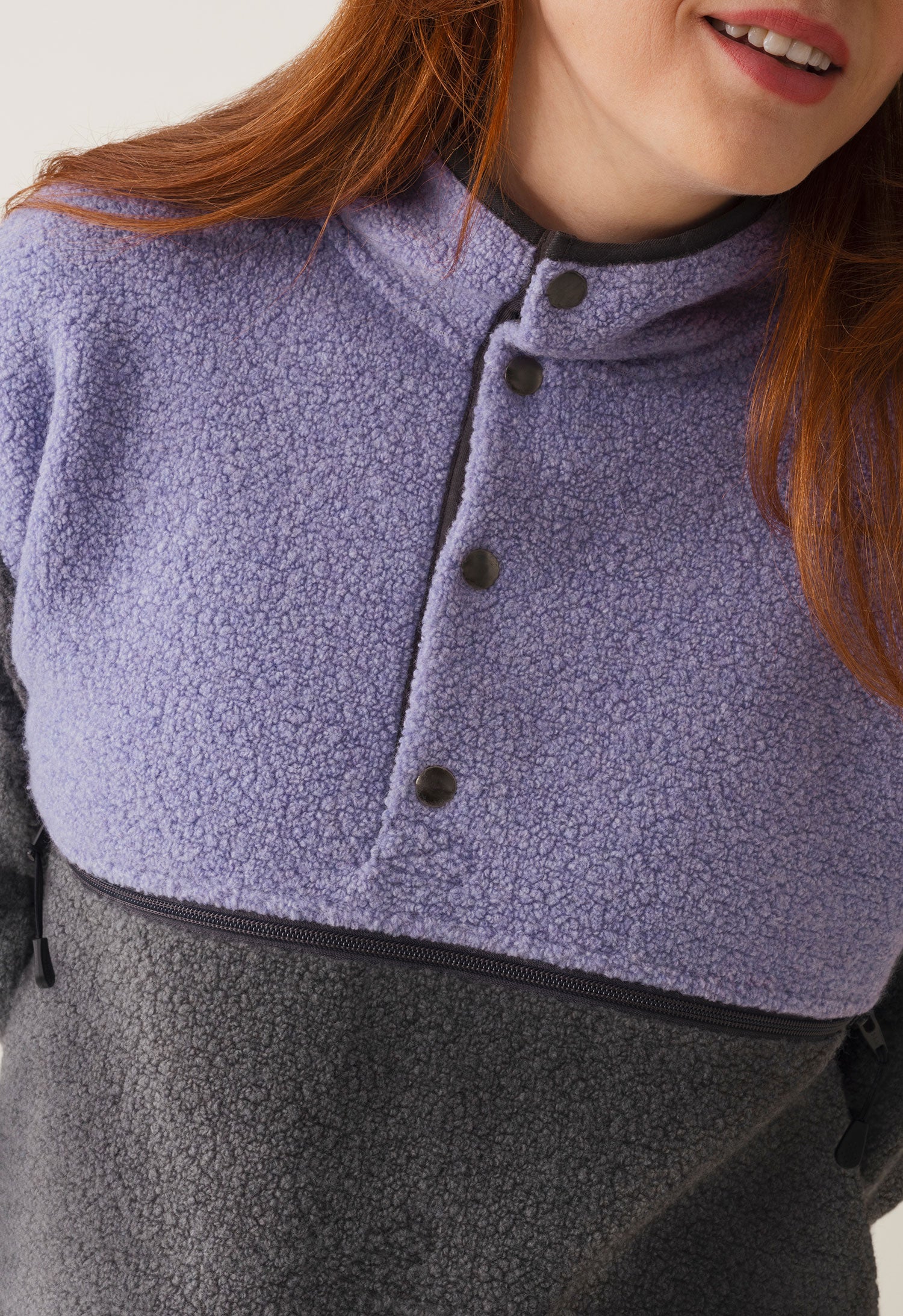 Wollflor-Pullover 90er - Lila