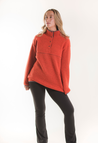Wollflor-Pullover - Orange
