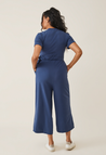 Umstandsjumpsuit mit Stillfunktion - Blau