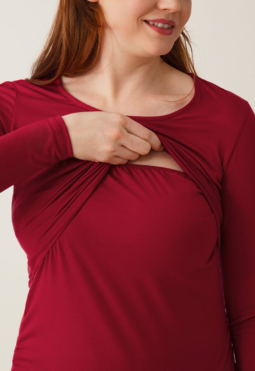 Bodycon-Umstandskleid - Rot