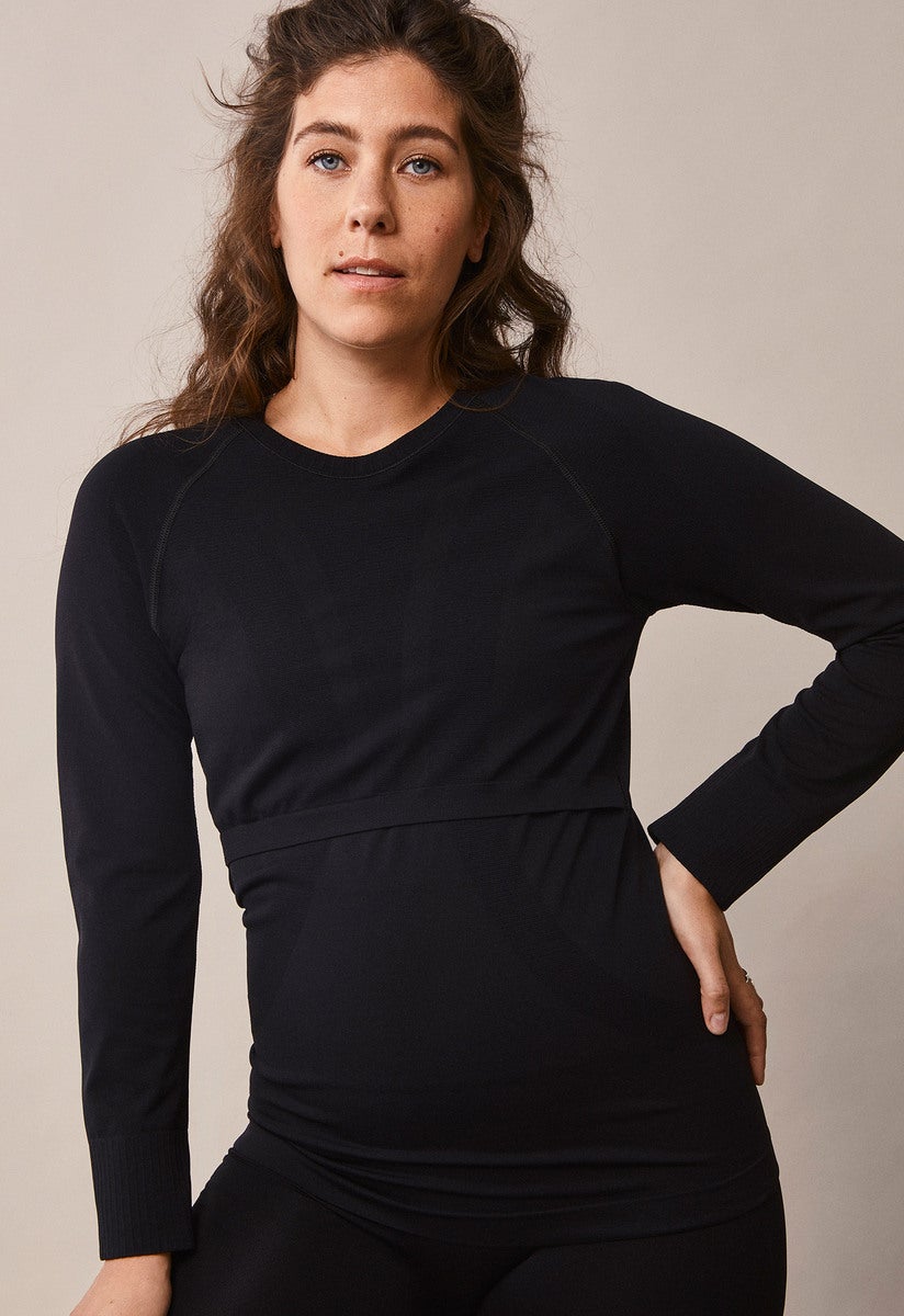 Sportshirt mit Stillfunktion - Schwarz