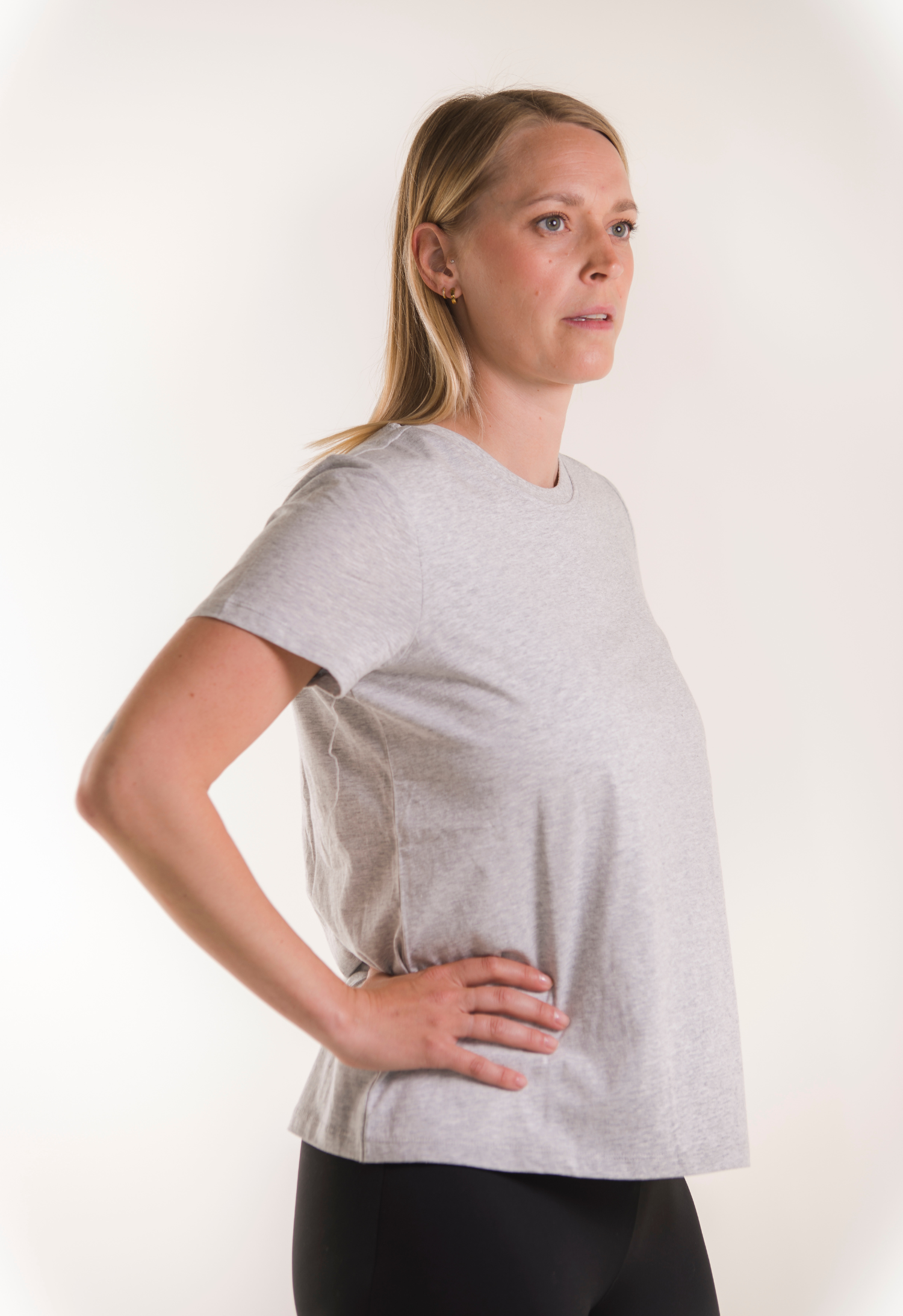 Umstands-T-Shirt mit Stillfunktion - Grey Melange