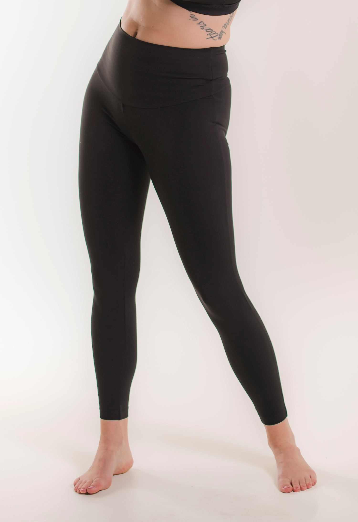 Umstandsleggings Yoga - Schwarz