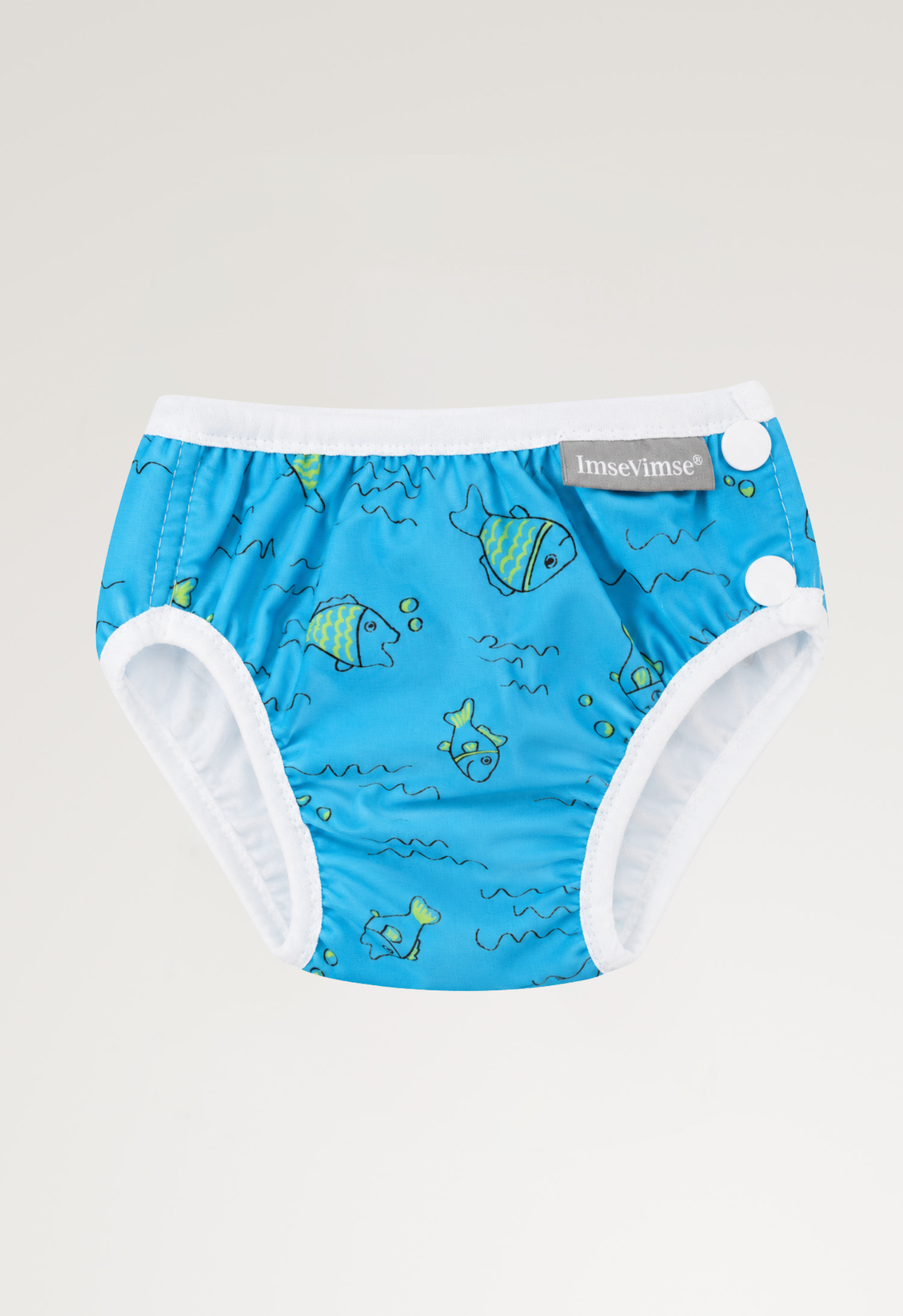 Schwimmwindel mit seitlichen Knöpfen - Turquoise Fish 6-8kg