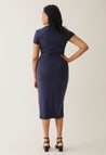 Umstands-Partykleid mit Stillöffnung - Navy