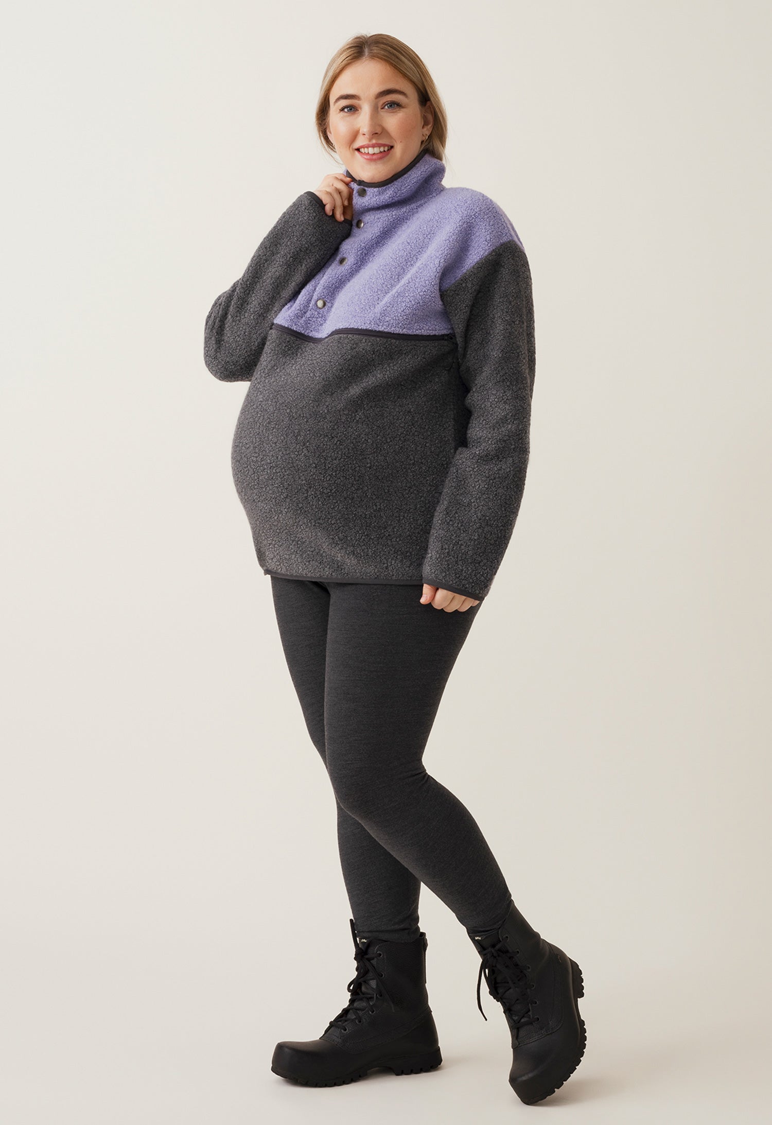 Wollflor-Pullover 90er - Lila