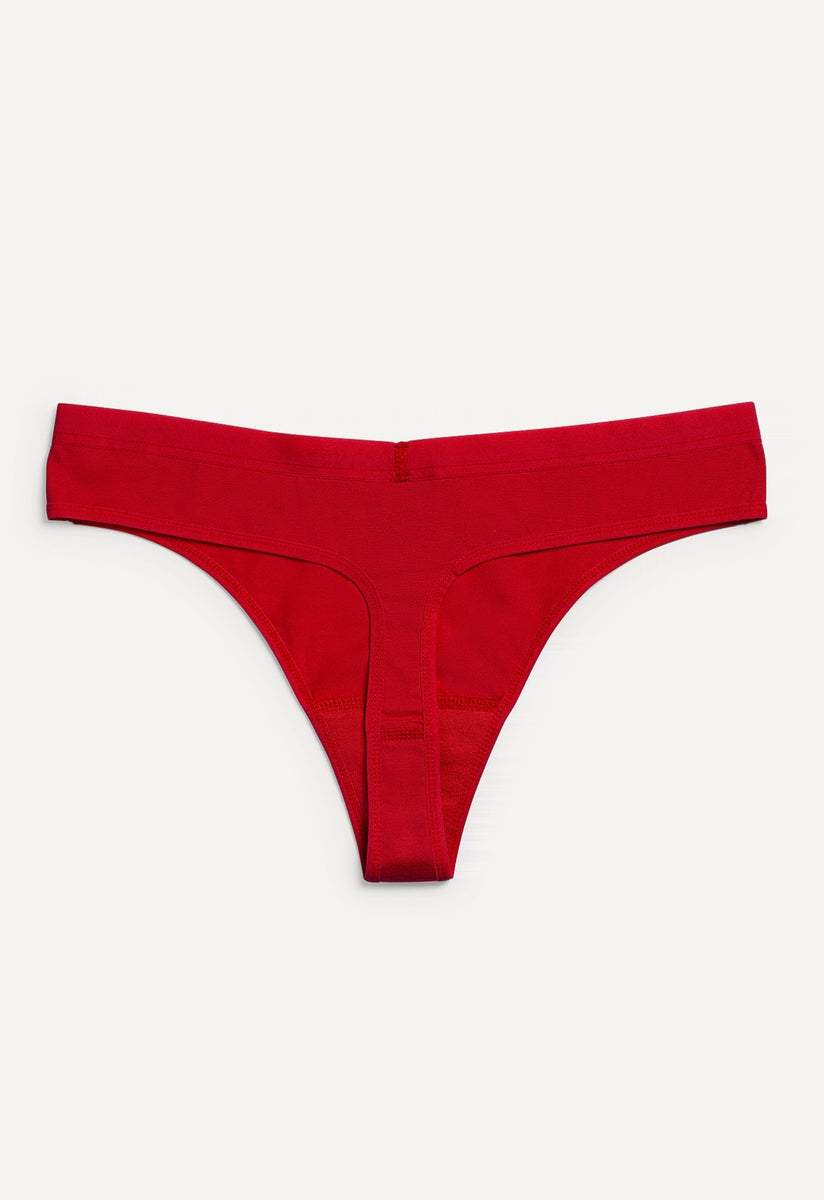 Periodenunterwäsche - Tanga - Saugstärke Lightest - Rot