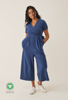 Umstandsjumpsuit mit Stillfunktion - Blau