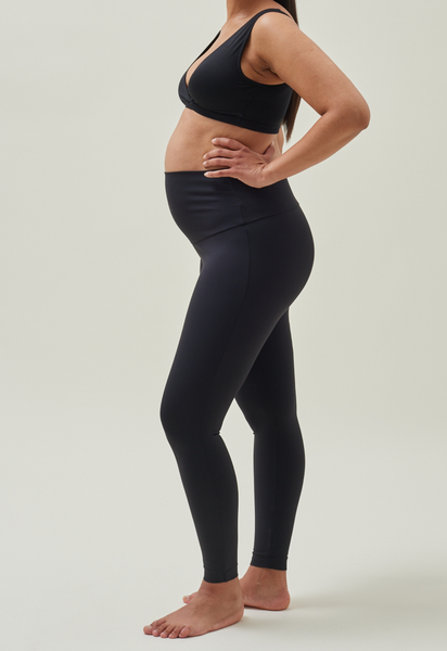 Umstandsleggings Yoga - Schwarz