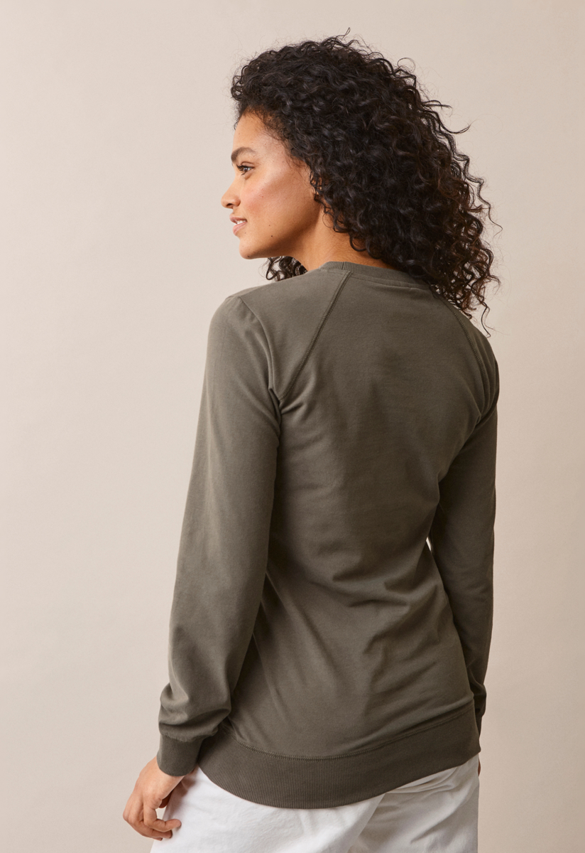 Still Sweatshirt mit Fleece - Olive Leaf