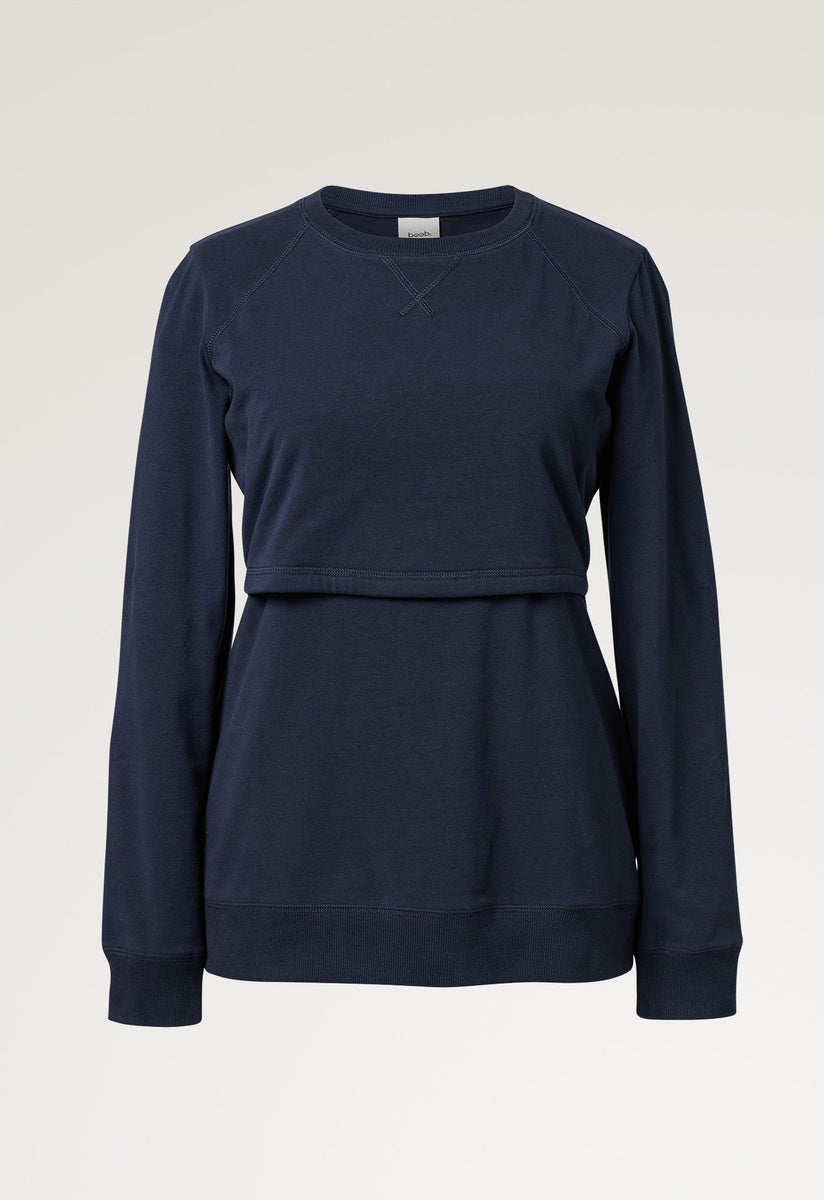 Still Sweatshirt mit Fleece - Navy Blau