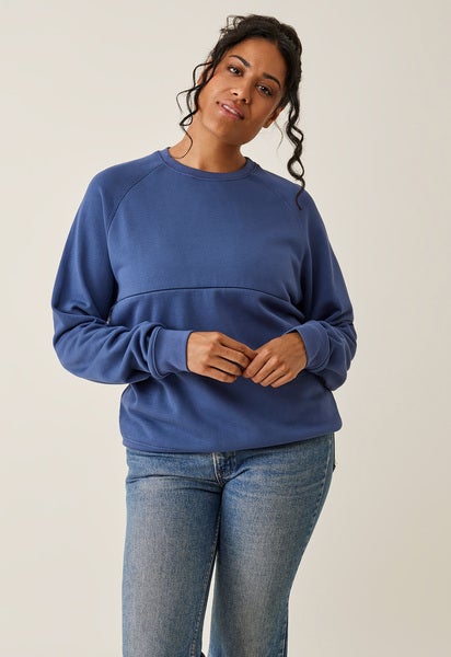 Sweatshirt mit Stillfunktion - Indigo Blue